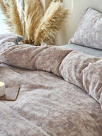 Sculpted Floral Plush Bedding Set original reference image 42