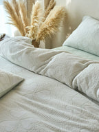 Sculpted Floral Plush Bedding Set original reference image 55