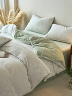 Sculpted Floral Plush Bedding Set original reference image 59