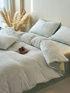 Sculpted Floral Plush Bedding Set original reference image 60