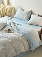 Sculpted Floral Plush Bedding Set original reference image 68