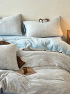 Sculpted Floral Plush Bedding Set original reference image 71