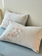 Sculpted Floral Plush Bedding Set original reference image 81