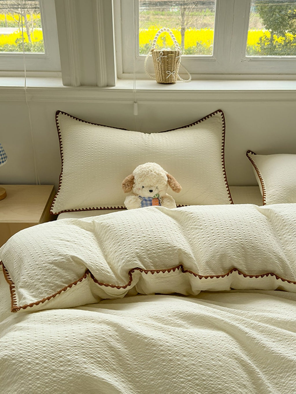 Shell Edge Seersucker Bedding Set original reference image 9