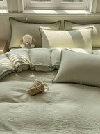 Shell Edge Seersucker Duvet Cover Set original reference image 3
