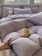 Shell Edge Seersucker Duvet Cover Set original reference image 31