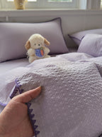 Shell Edge Seersucker Duvet Cover Set original reference image 34