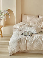 Squareweave Clip-Jacquard Bedding Set original reference image 5