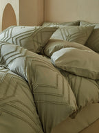 Squareweave Clip-Jacquard Bedding Set original reference image 7