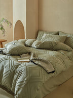 Squareweave Clip-Jacquard Bedding Set original reference image 10