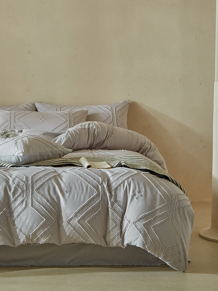 Squareweave Clip-Jacquard Bedding Set original reference image 14
