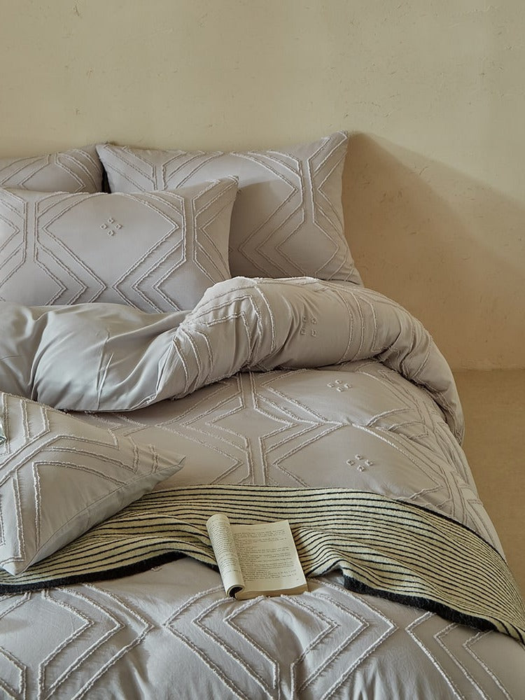 Squareweave Clip-Jacquard Bedding Set original reference image 16