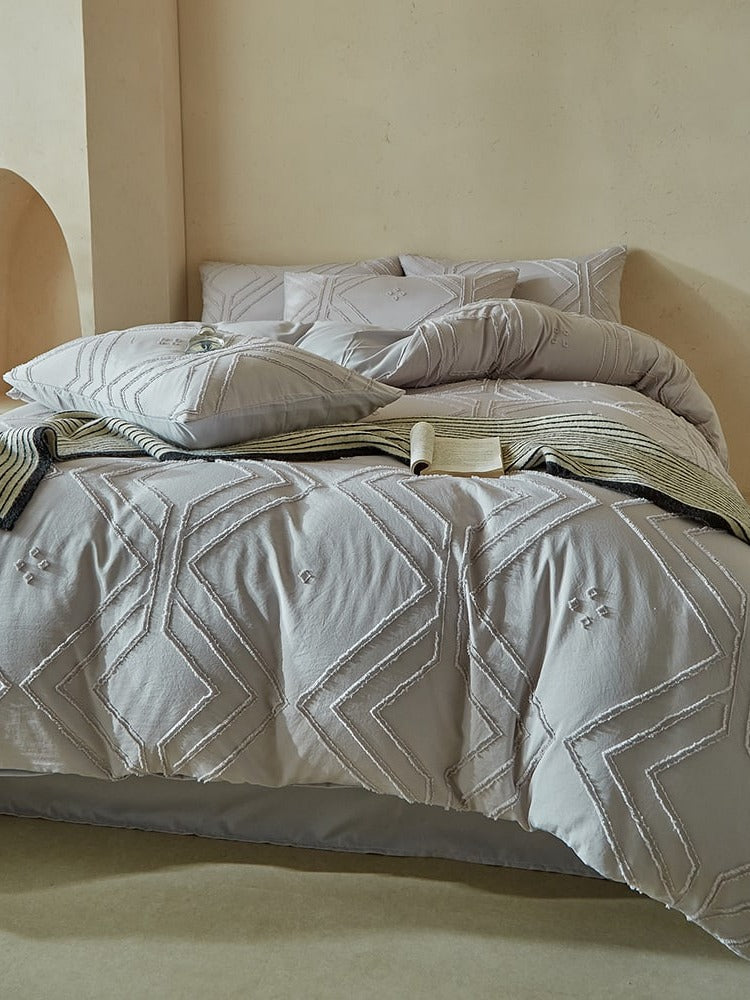 Squareweave Clip-Jacquard Bedding Set original reference image 17