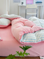 Studio Stripe Plush Duvet Cover Set original reference image 28