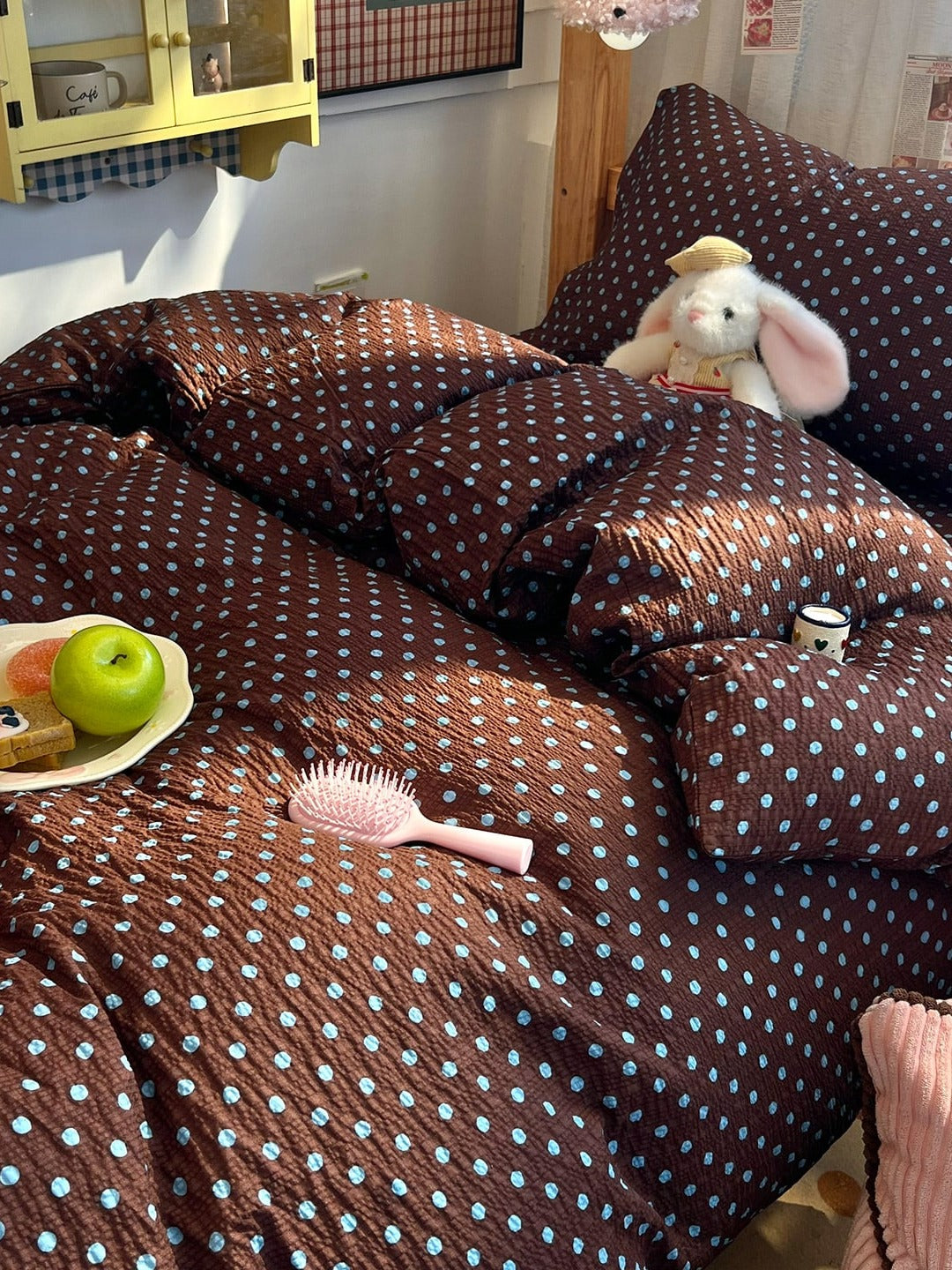 Tiny Dot Seersucker Bedding Set original reference image 2