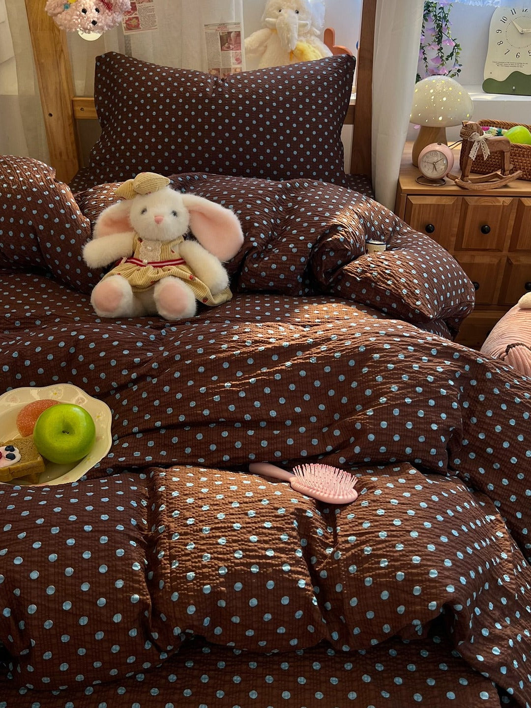 Tiny Dot Seersucker Bedding Set original reference image 3