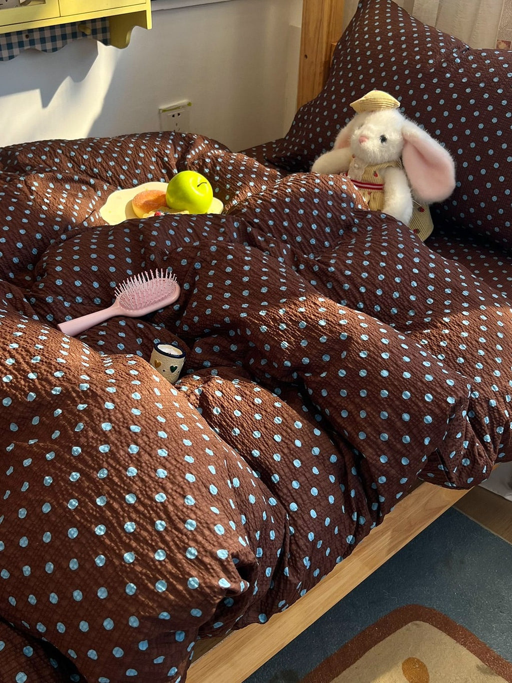 Tiny Dot Seersucker Bedding Set original reference image 5