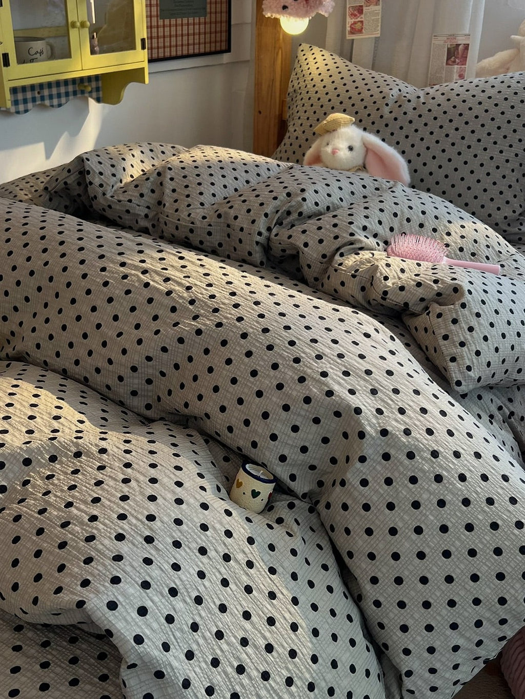 Tiny Dot Seersucker Bedding Set original reference image 11
