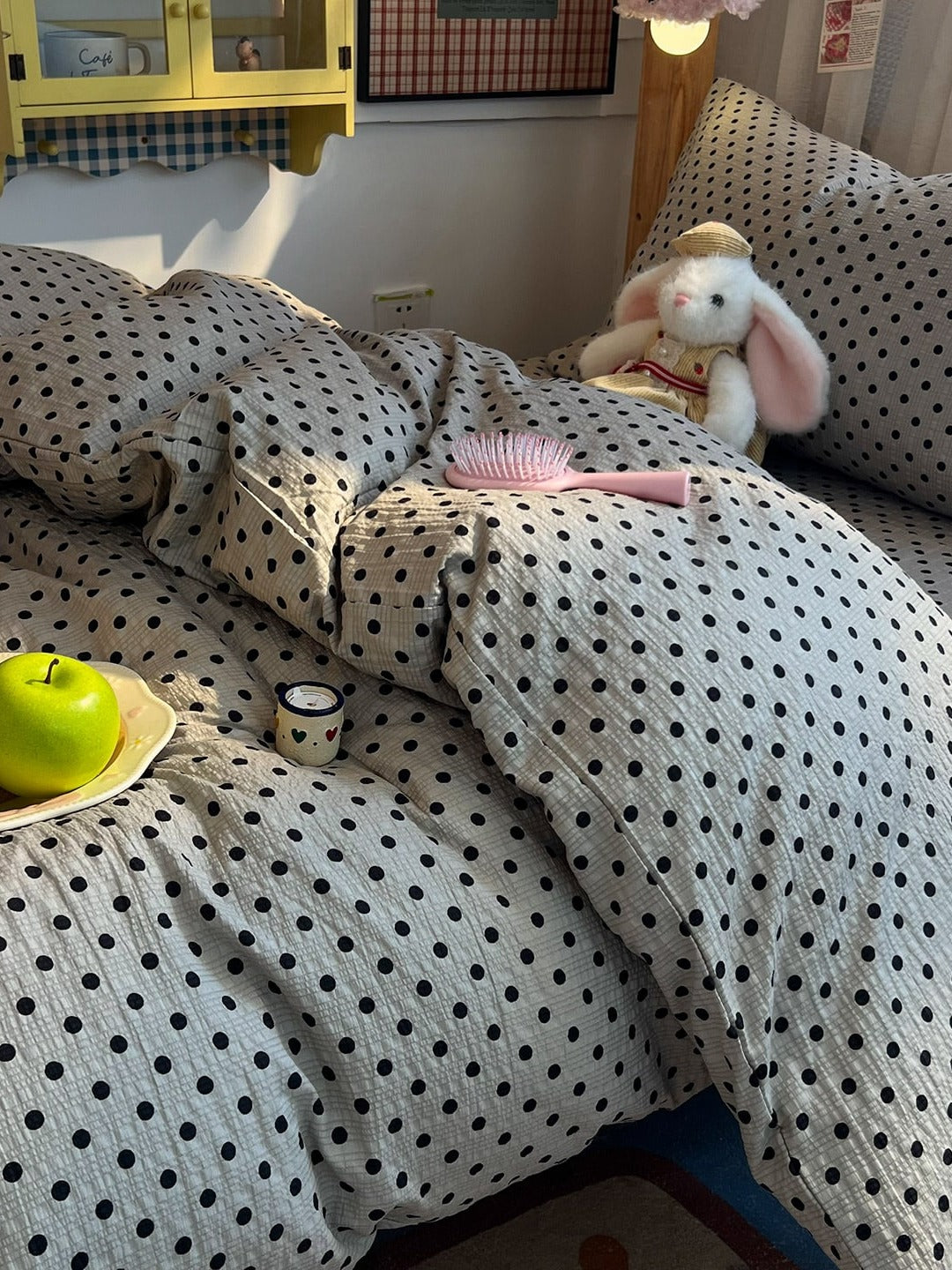 Tiny Dot Seersucker Bedding Set original reference image 12