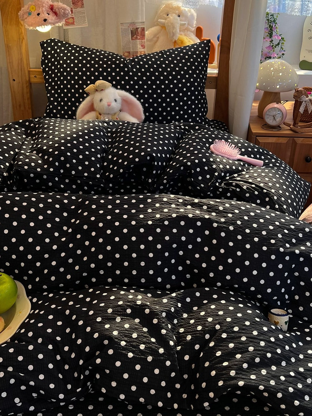 Tiny Dot Seersucker Bedding Set original reference image 14