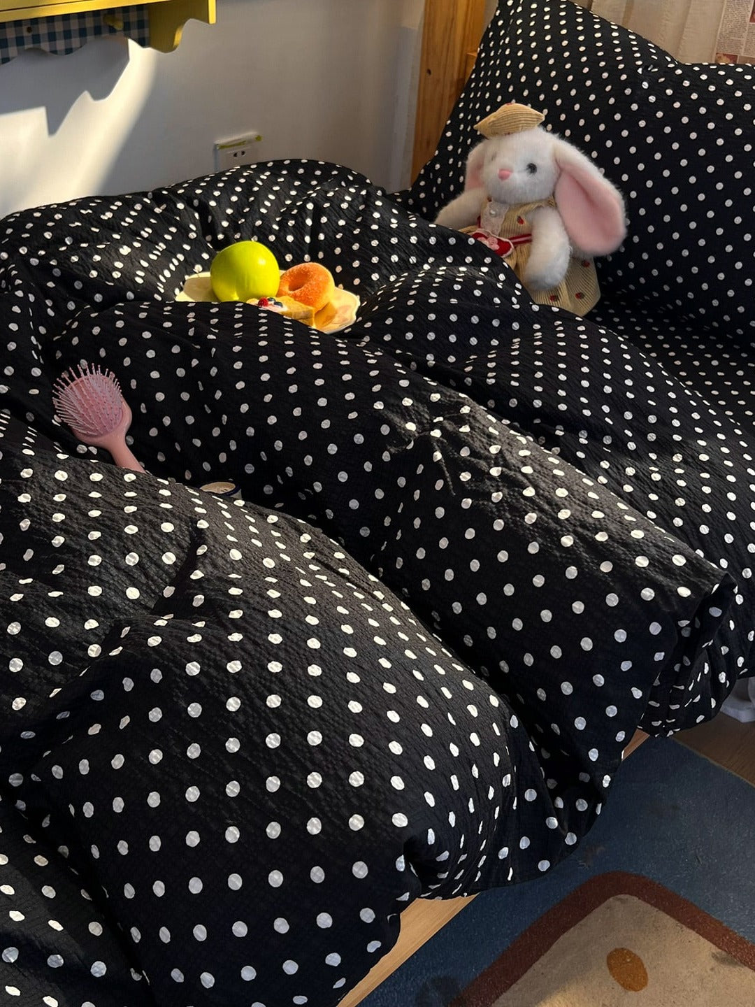 Tiny Dot Seersucker Bedding Set original reference image 15