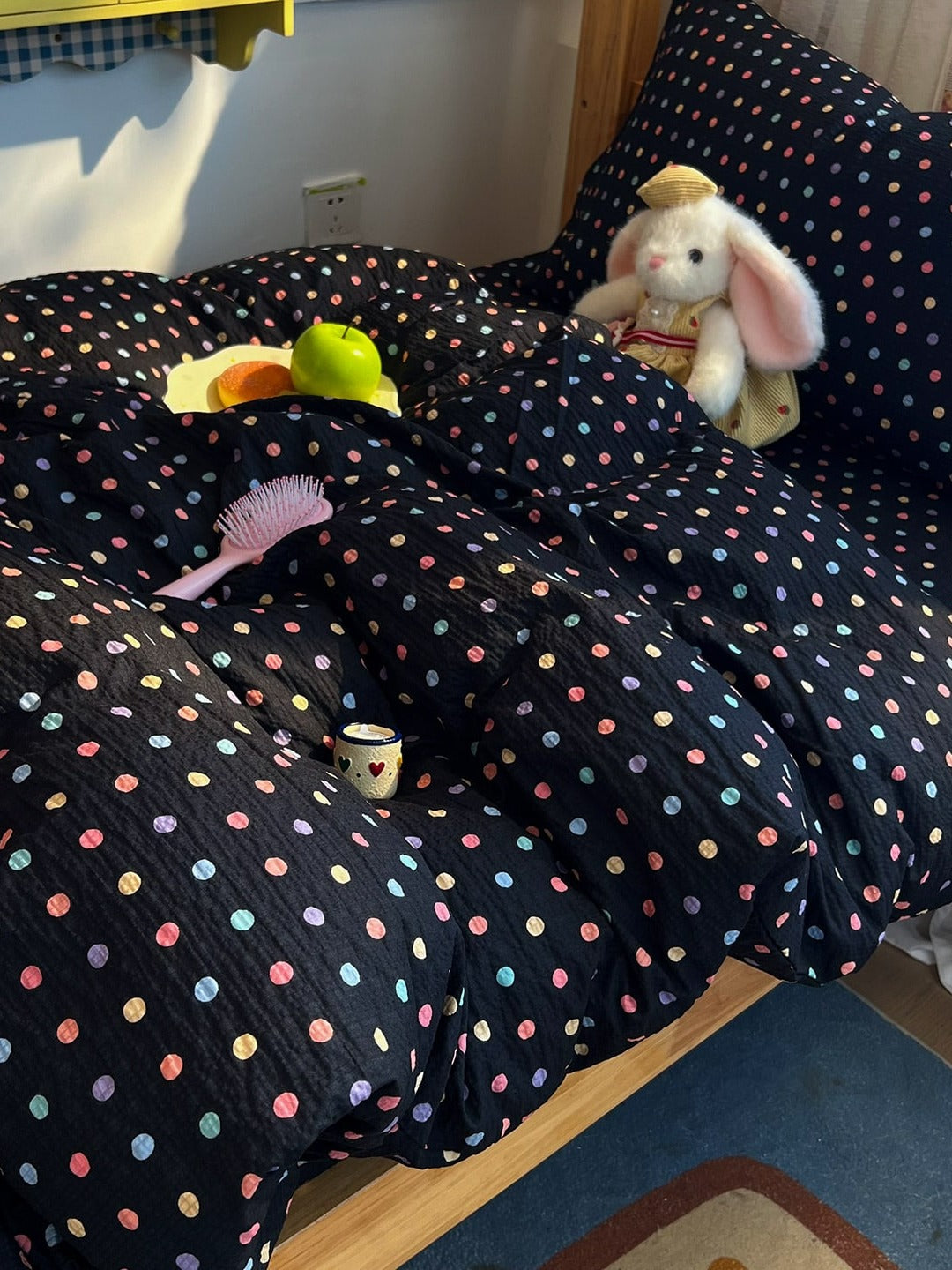 Tiny Dot Seersucker Bedding Set original reference image 19