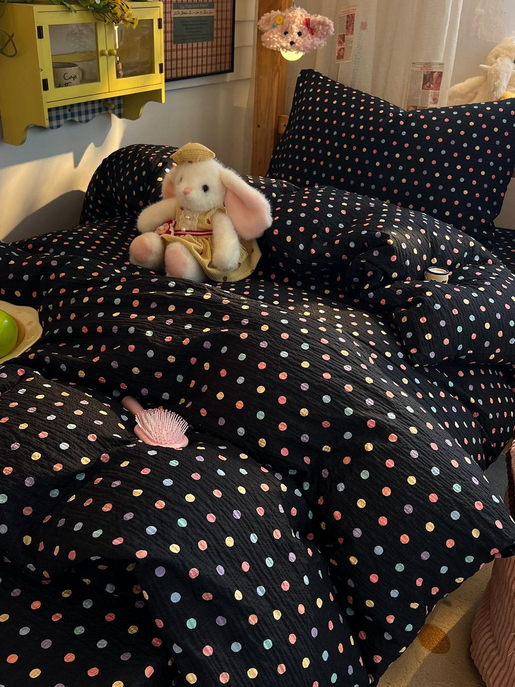 Tiny Dot Seersucker Bedding Set original reference image 20