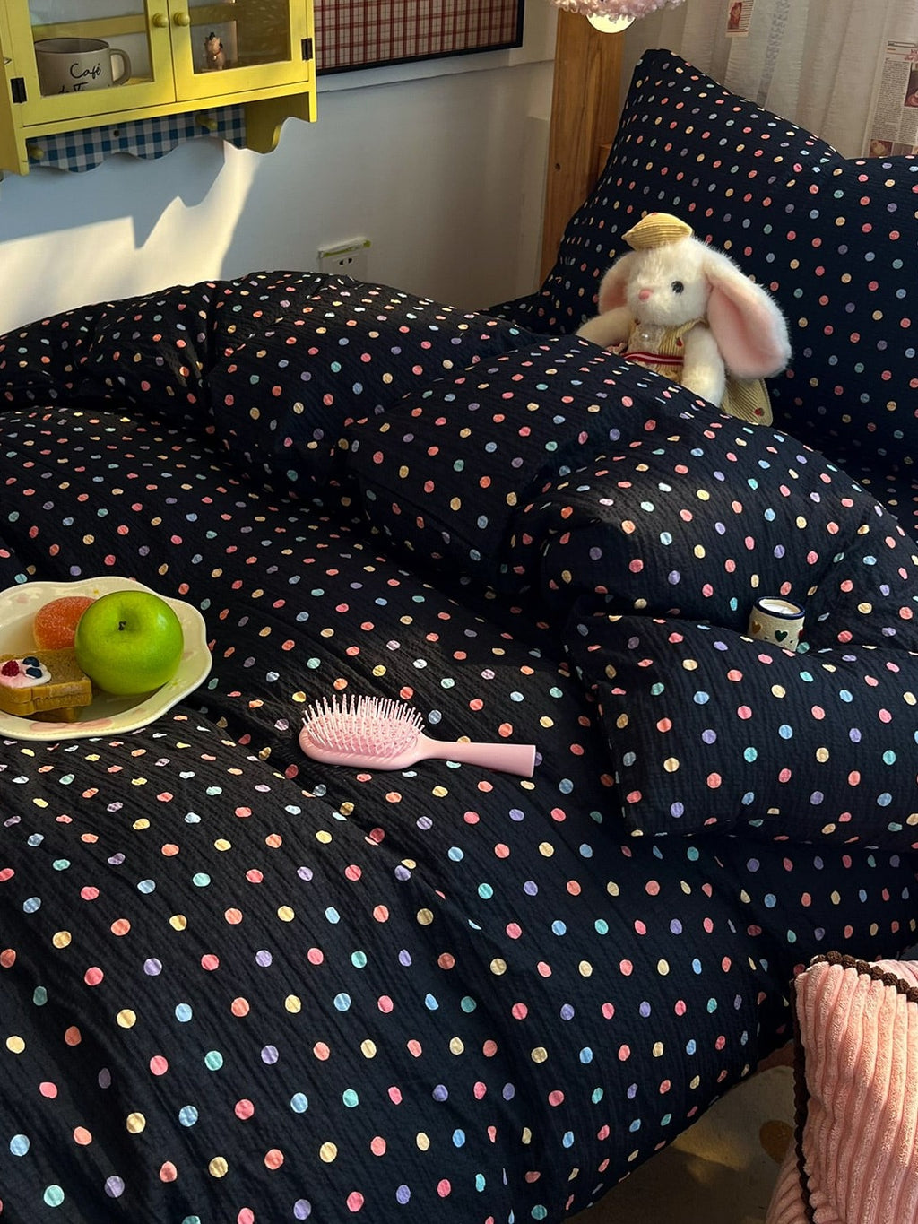 Tiny Dot Seersucker Bedding Set original reference image 21