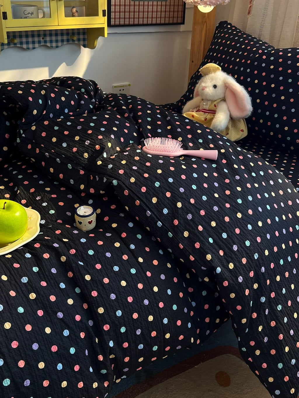 Tiny Dot Seersucker Bedding Set original reference image 23