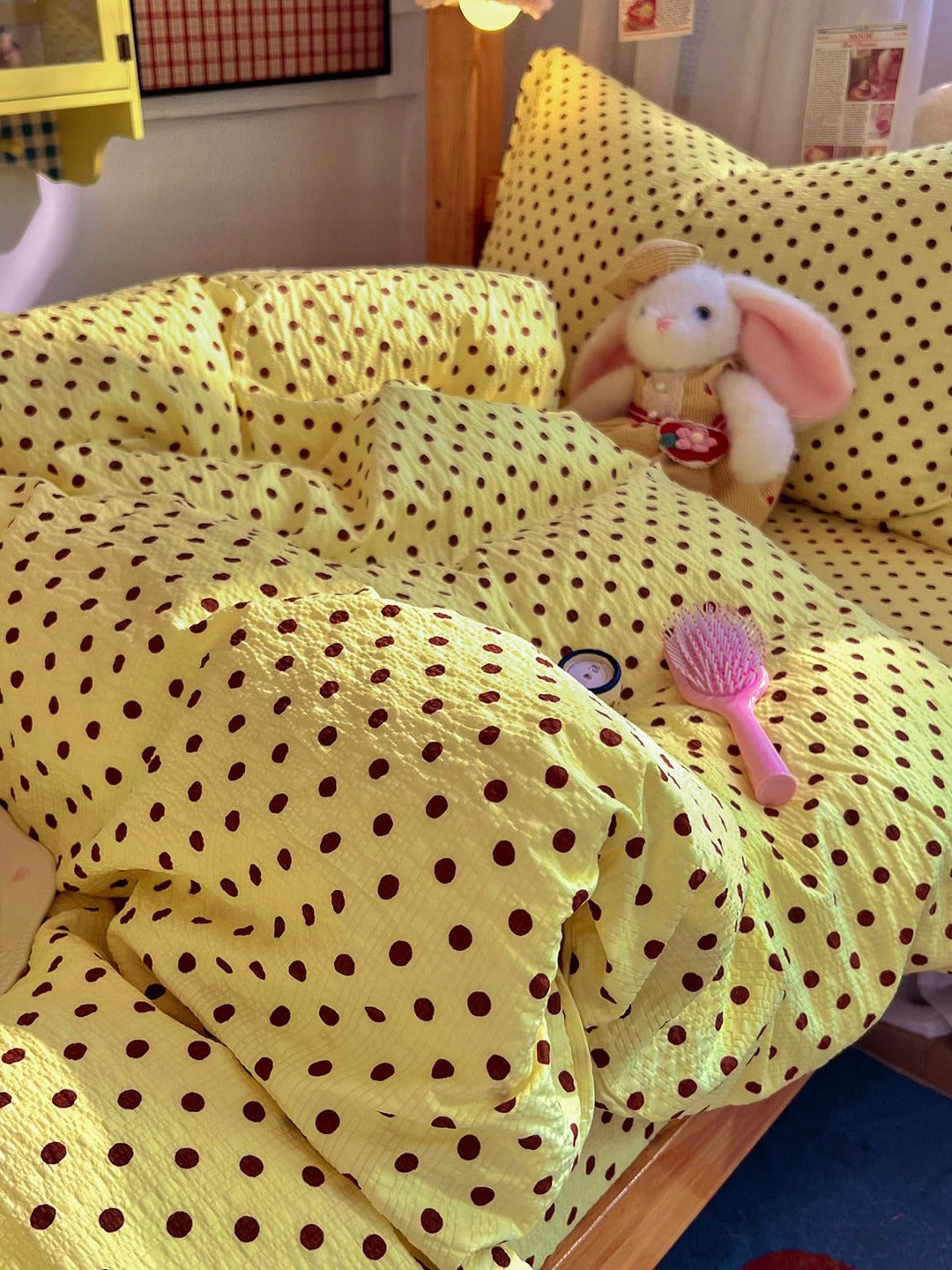 Tiny Dot Seersucker Bedding Set original reference image 27