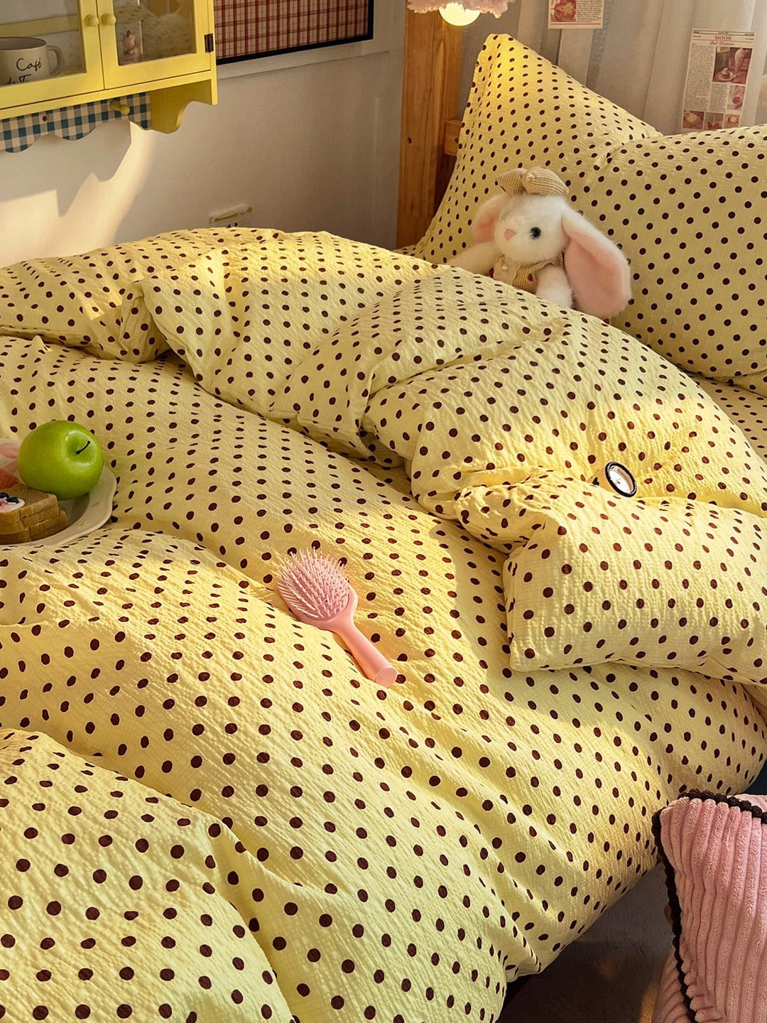 Tiny Dot Seersucker Bedding Set original reference image 28