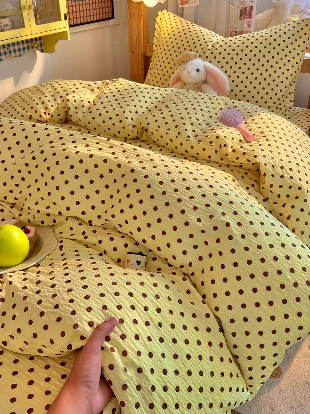Tiny Dot Seersucker Bedding Set original reference image 29