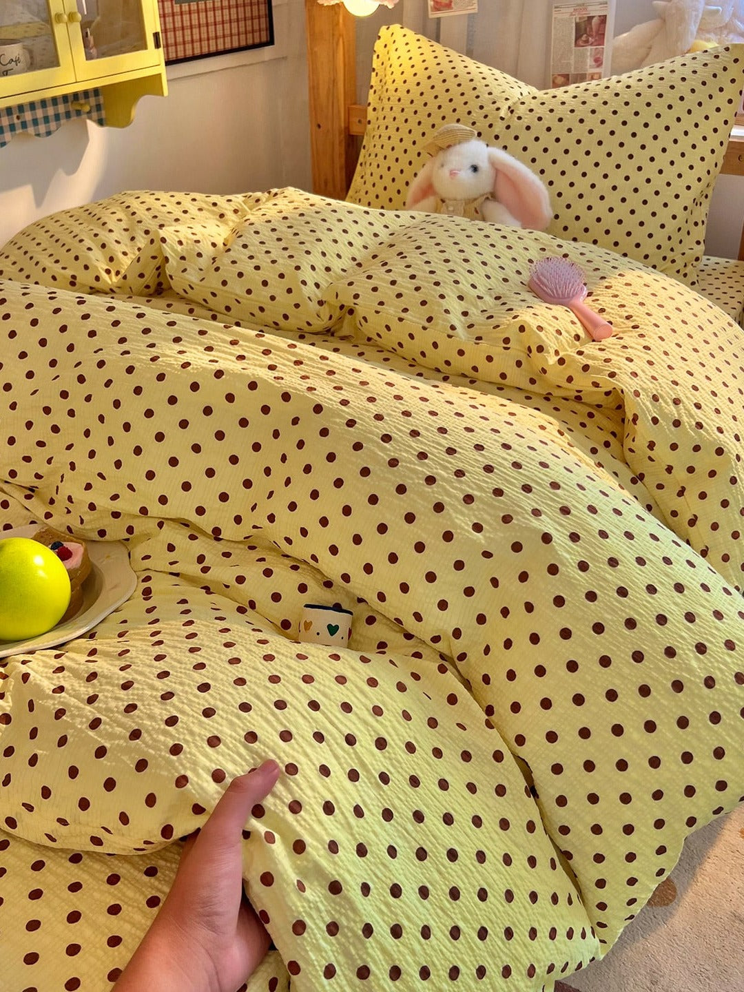 Tiny Dot Seersucker Bedding Set original reference image 29