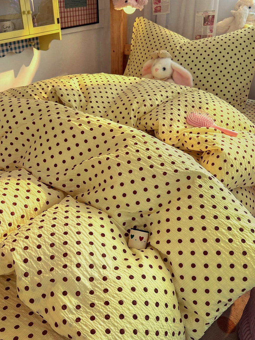 Tiny Dot Seersucker Bedding Set original reference image 30