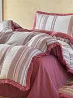 Waffle Stripe Tassel Bedding Set original reference image 17