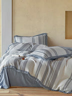 Waffle Stripe Tassel Bedding Set original reference image 28