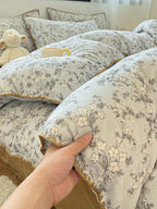 Whimsy Printed Plush Bedding Set original reference image 2