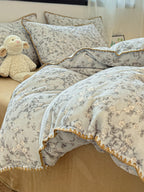 Whimsy Printed Plush Bedding Set original reference image 3