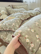Whimsy Printed Plush Bedding Set original reference image 44