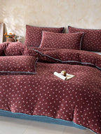 Whimsy Printed Plush Bedding Set original reference image 49