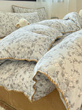 Whimsy Printed Plush Duvet Cover Set original reference image 6