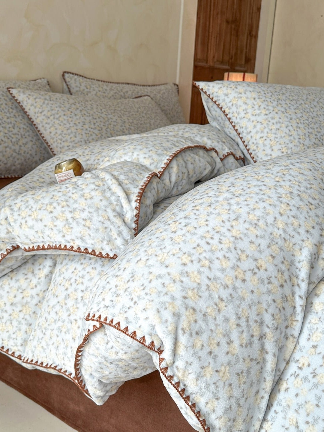 Whimsy Printed Plush Duvet Cover Set original reference image 24