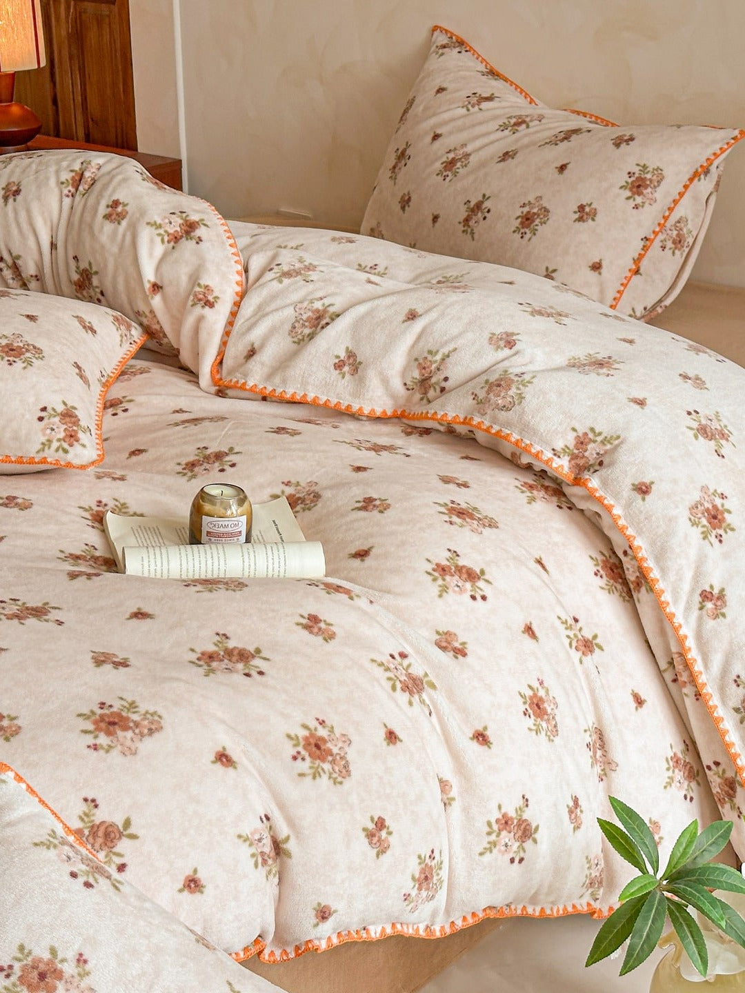 Whimsy Printed Plush Duvet Cover Set original reference image 27