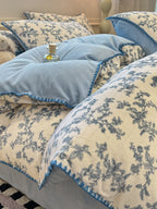 Whimsy Printed Plush Duvet Cover Set original reference image 60
